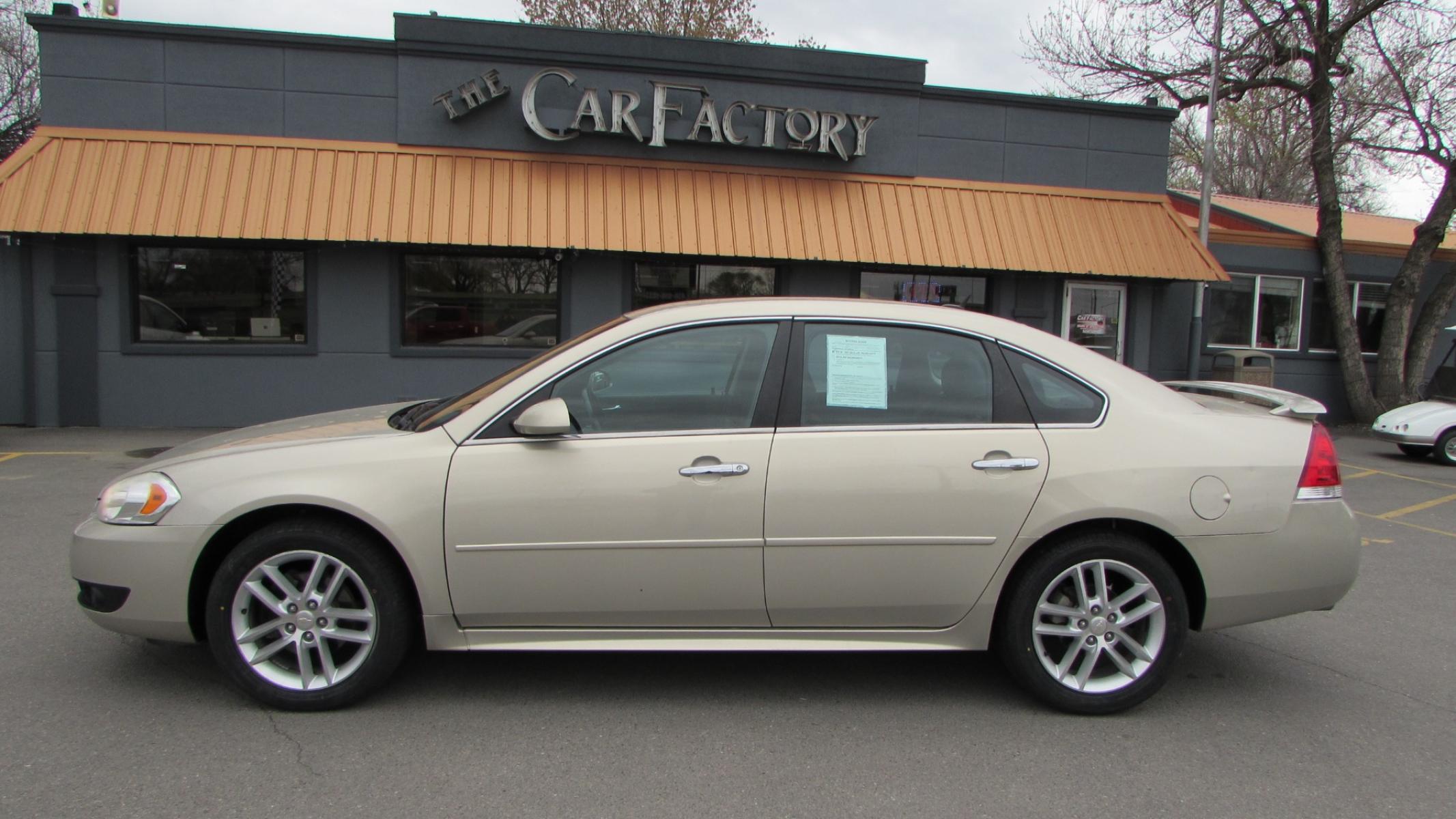 2012 Beige /Black Chevrolet Impala LTZ (2G1WC5E34C1) with an V6 engine, Automatic transmission, located at 4562 State Avenue, Billings, MT, 59101, (406) 896-9833, 45.769516, -108.526772 - Local Trade In V6, Automatic, Leather, Dual Power seats, Bose sound, Air conditioning, Cruise control, brand new tires, fresh oil change ready to hit the road! Call - 4o6-896-9833 Text - 4o6-534-9134 Stop by - Car Factory - 4562 State Ave - Billings MT 591o1 - Photo #0